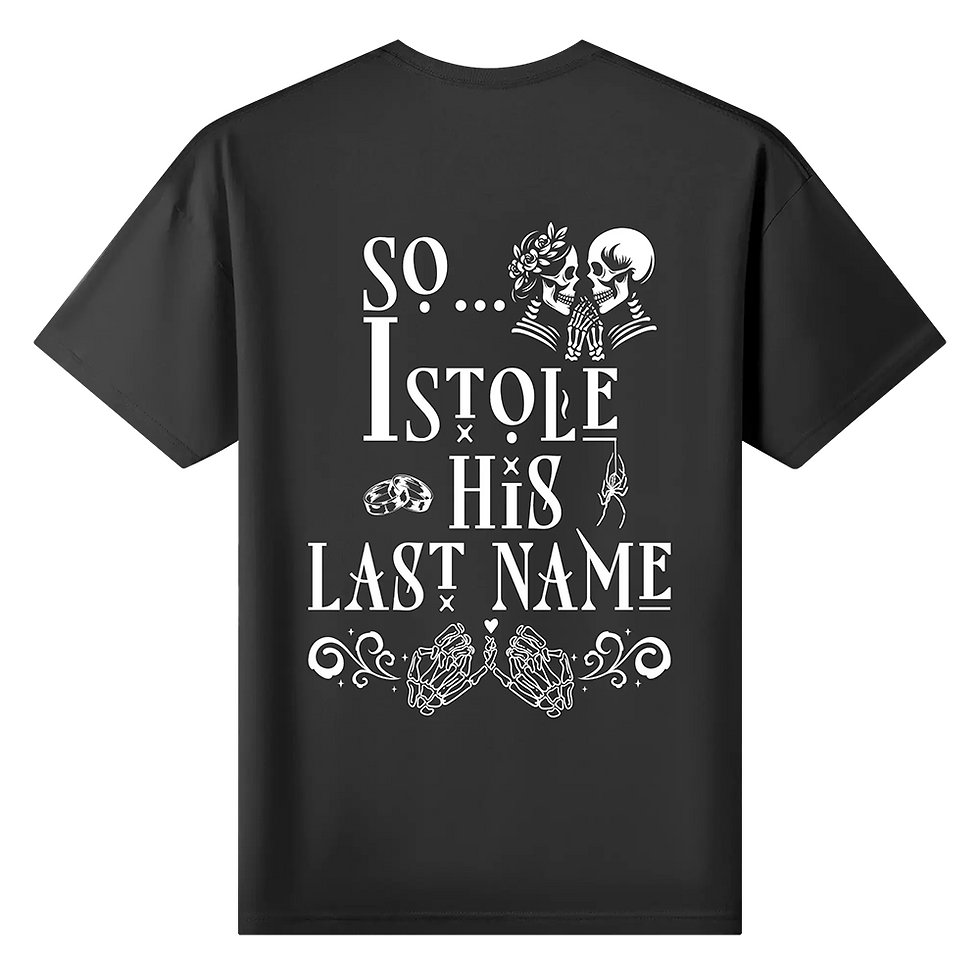 Thumbnail: Just Married Matching Cotton T-shirt