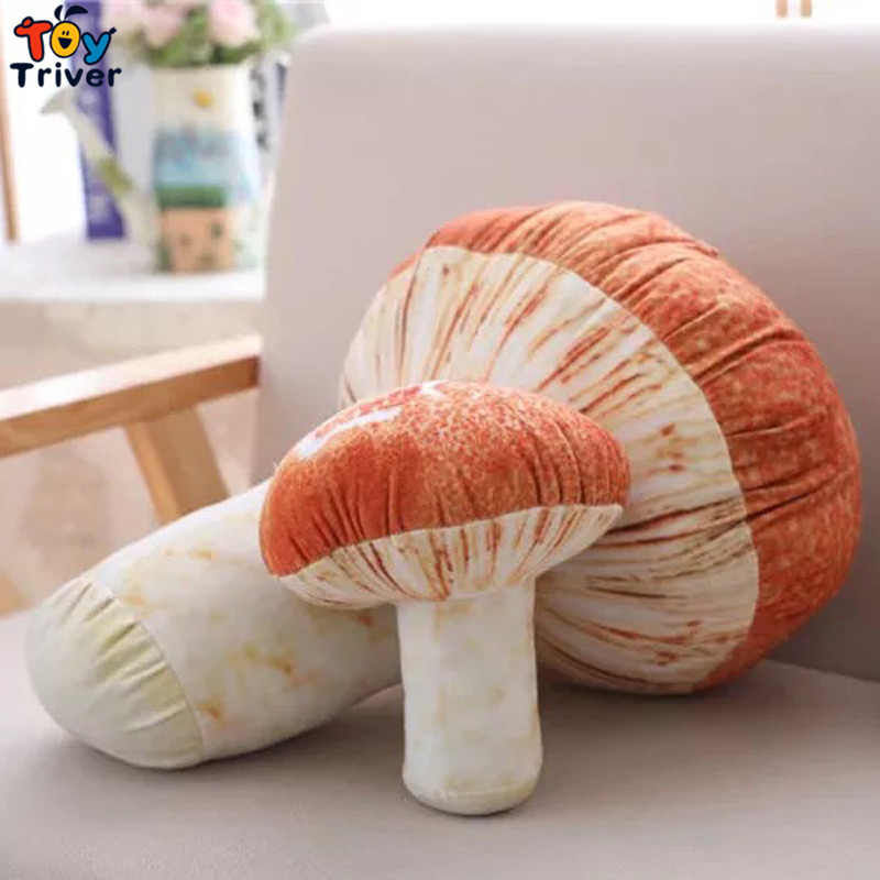 45cm-Reallife-Plush-Mushroom-Toy-Vegetab