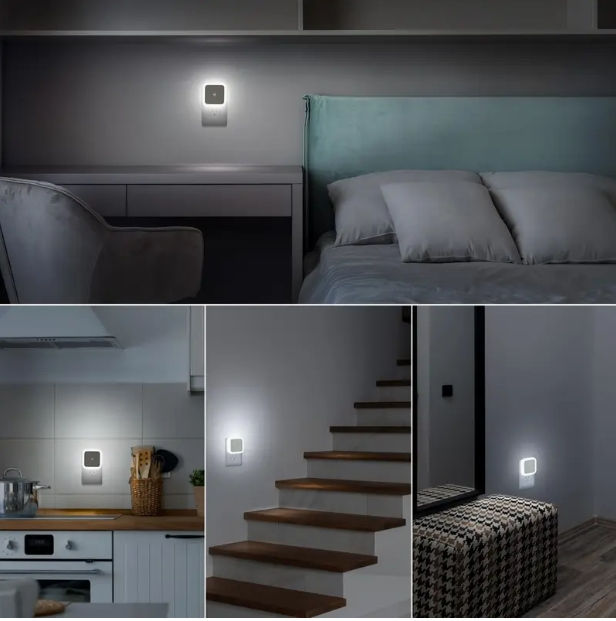 Thumbnail: 4pcs Night Lights, Smart Night Light Plug into Wall