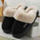 Thumbnail: Women's Cozy Fleece-Lined Slip-On Slippers - Soft Plush Indoor/Outdoor Shoes 