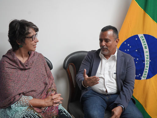 Embajadora de Brasil y Sub Comisionado de La Nueva CONDEPOR abordan cooperación bilateral en favor del deporte