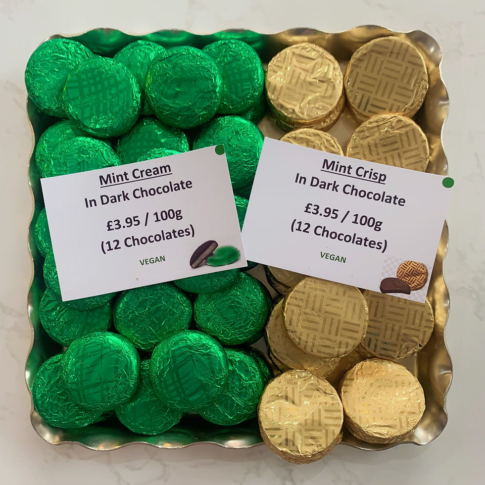Thumbnail: Mint Cream / Mint Crisp in Dark Chocolate 100g