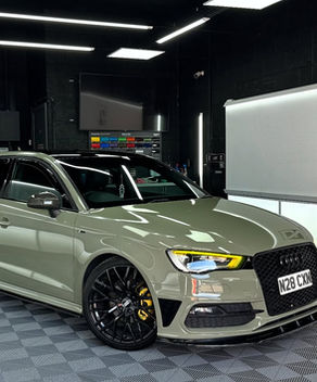 khaki green military green wrap vinyl s3 rs3 vag yellow drl