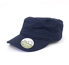 Organic Cotton Army Caps washed navy BW7