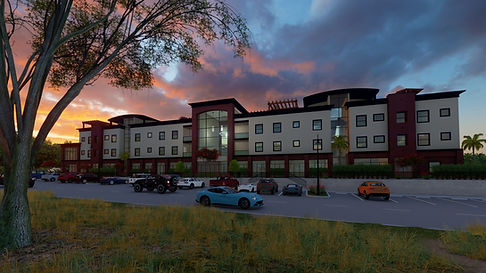 Fate, Texas Mixed Use Commercial and Residential 3D Rendering by ENS Design Group