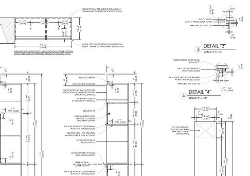 Millwork Shop Drawings by ENS Design Group