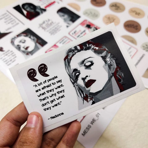 make custom stickers, artist stickers, sticker folders for sale