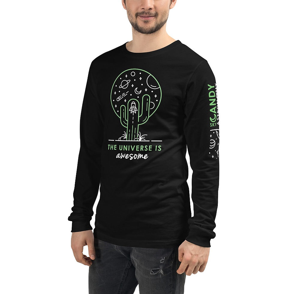 Thumbnail: The Universe Is Awesome -- Unisex Long Sleeve Tee