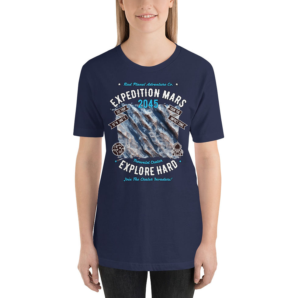 Thumbnail: Expedition Mars: Trouvelot Crater -- Unisex T-Shirt