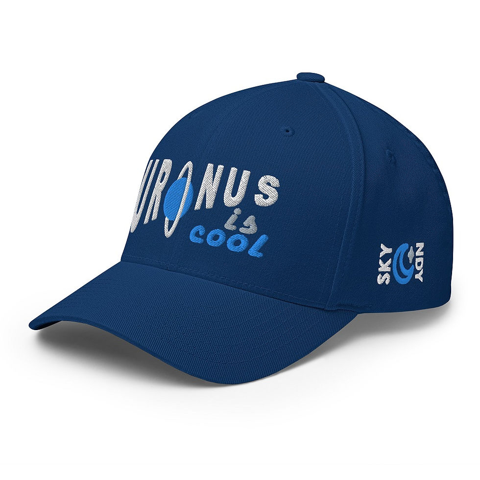 Thumbnail: Uranus Is Cool -- Flexfit Structured Cap (Royal Blue)