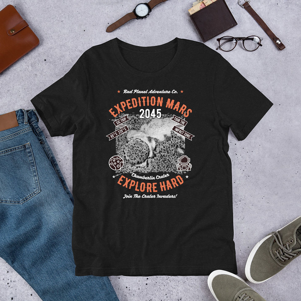 Thumbnail: Expedition Mars: Chamberlin Crater -- Unisex T-Shirt