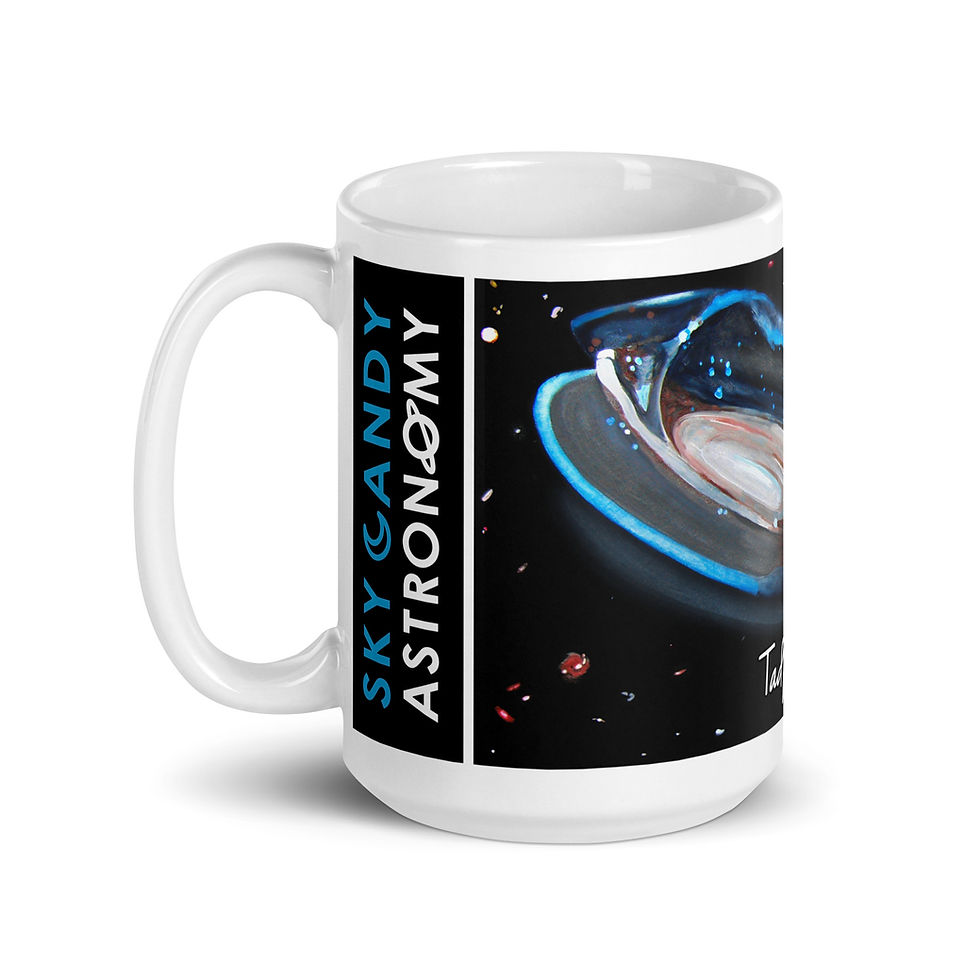 Thumbnail: Tadpole Galaxy -- 15 oz White Glossy Ceramic Mug