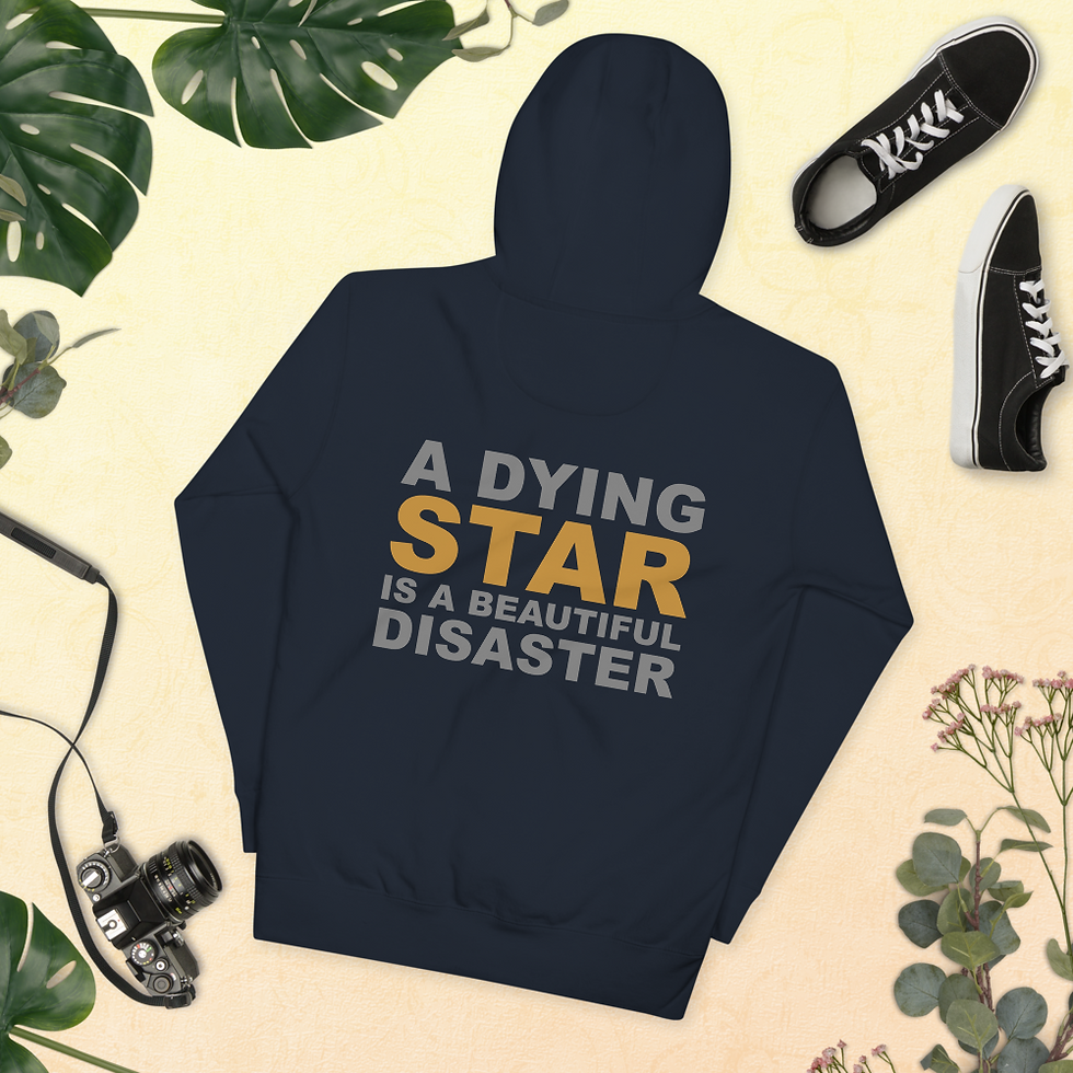 Thumbnail: Unisex Hoodie "A Dying Star" (Navy Blazer)