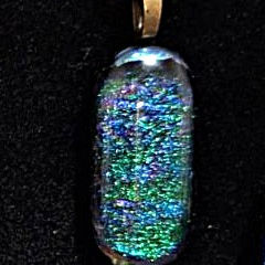Thumbnail: Dichroic Fused Glass Pendant