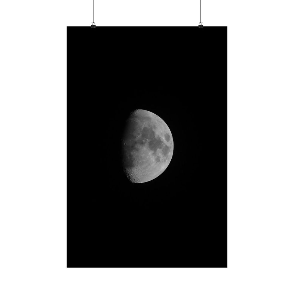Thumbnail: Melies Shoots The Moon Poster Black and White Lunar Photography