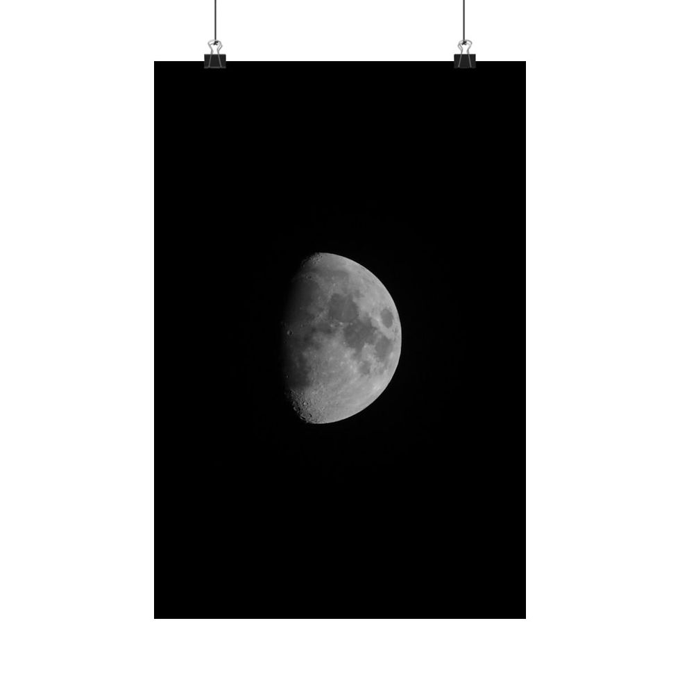 Thumbnail: Melies Shoots The Moon Poster Black and White Lunar Photography