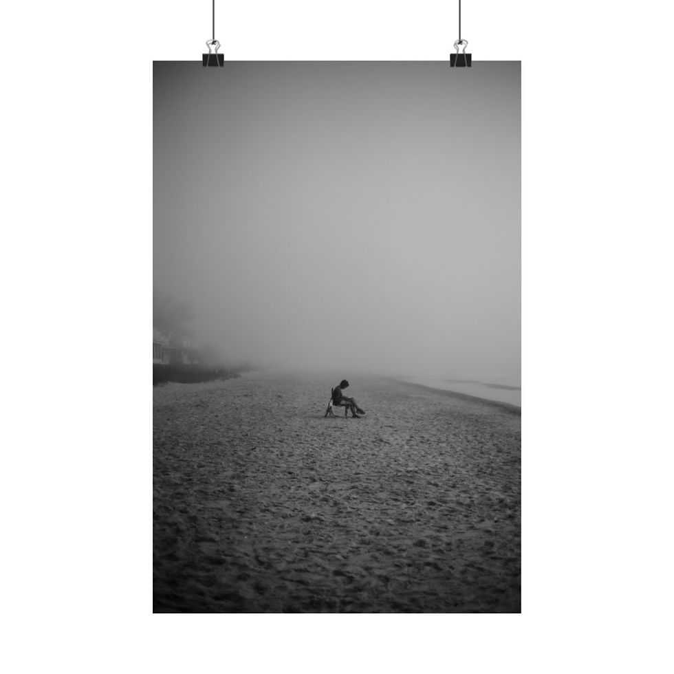 Thumbnail: Try Not to Love Everything Matte Vertical Poster Black and White Photography