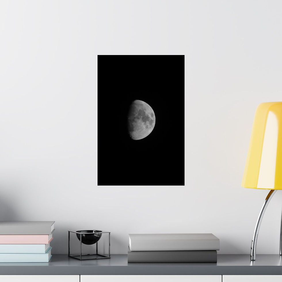 Thumbnail: Melies Shoots The Moon Poster Black and White Lunar Photography