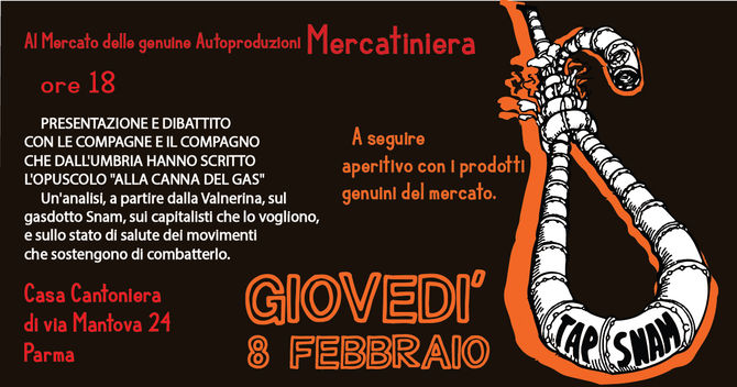 No tap - presentazione dell'opuscolo "Alla canna del gas"