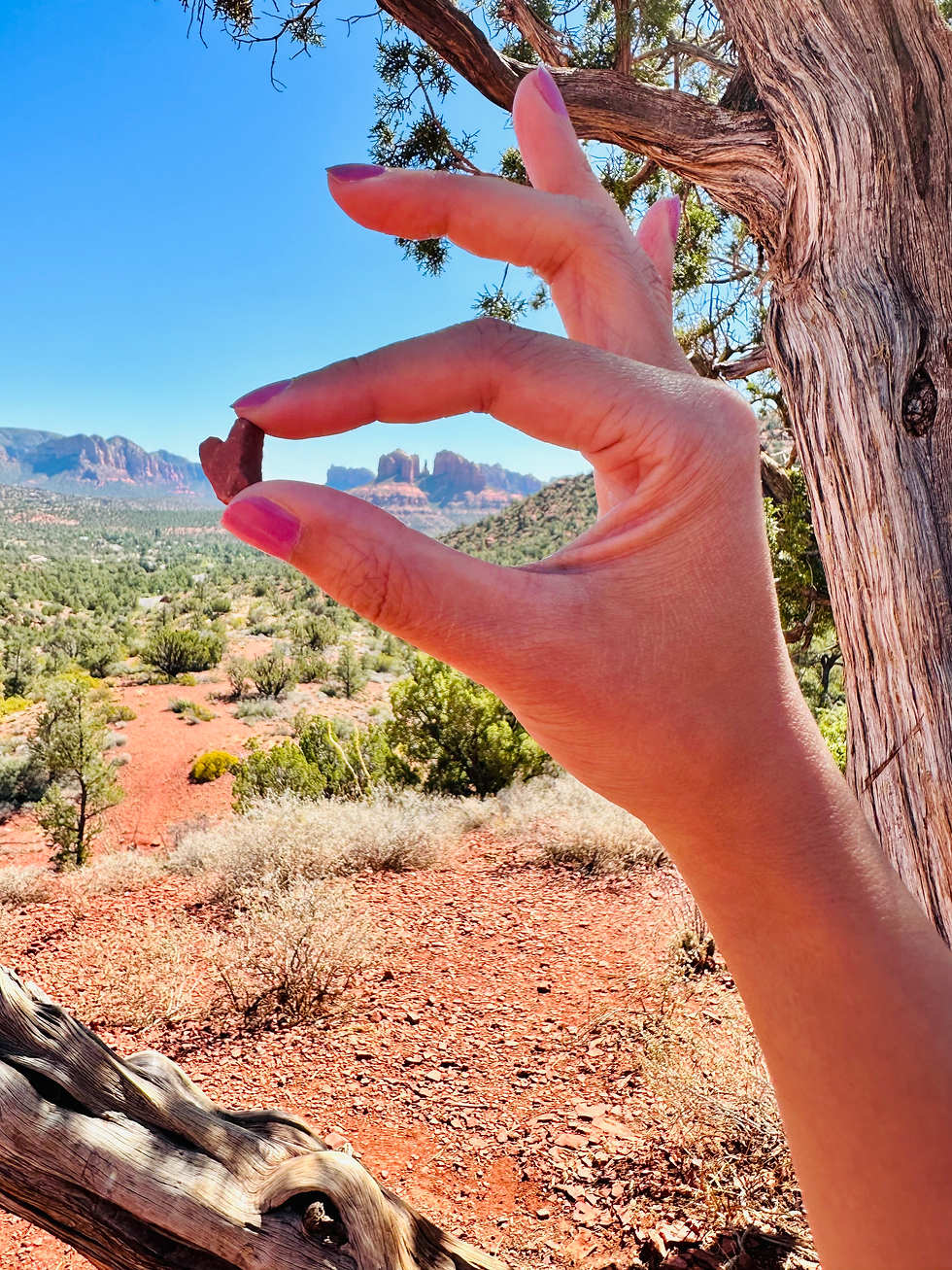 Heart shaped rock - a gift from Lovers Knoll, Sedona