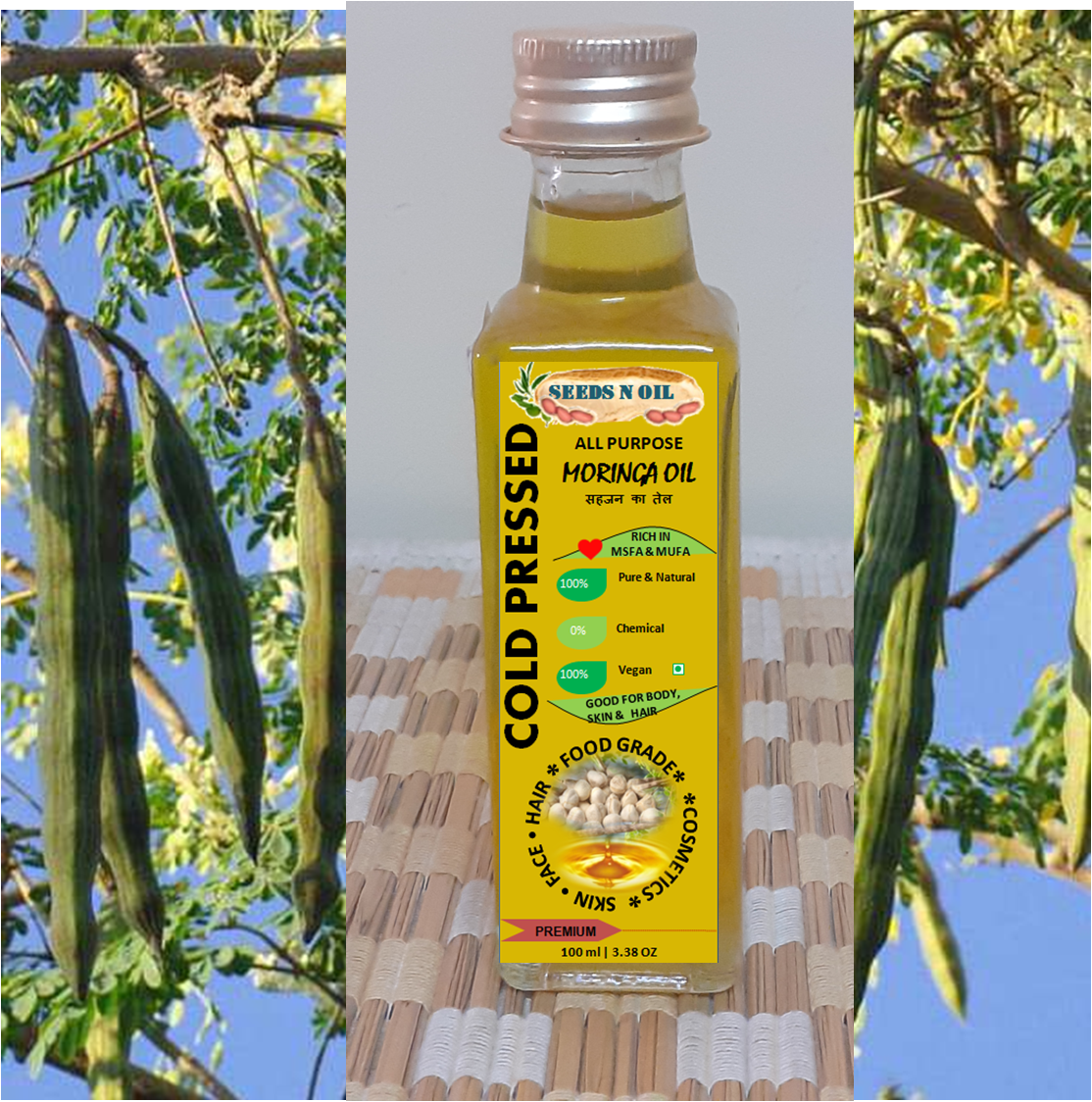 Cold Pressed Moringa Oil