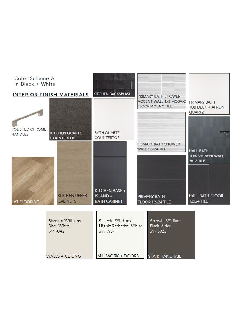 Color Scheme: A (Black + White)