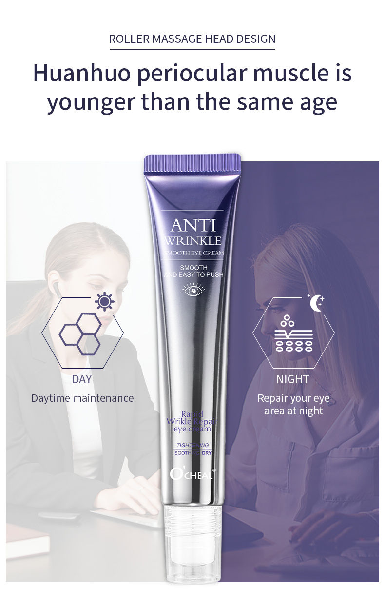 Thumbnail: O'CHEAL Anti Wrinkle Anti Dark Circle Eye Cream Roller Massager Moisturizing Eye