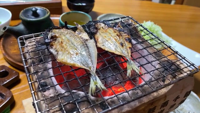 サムネイル： 豆アジ干物