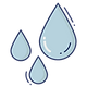 Ilustração de gotas de água