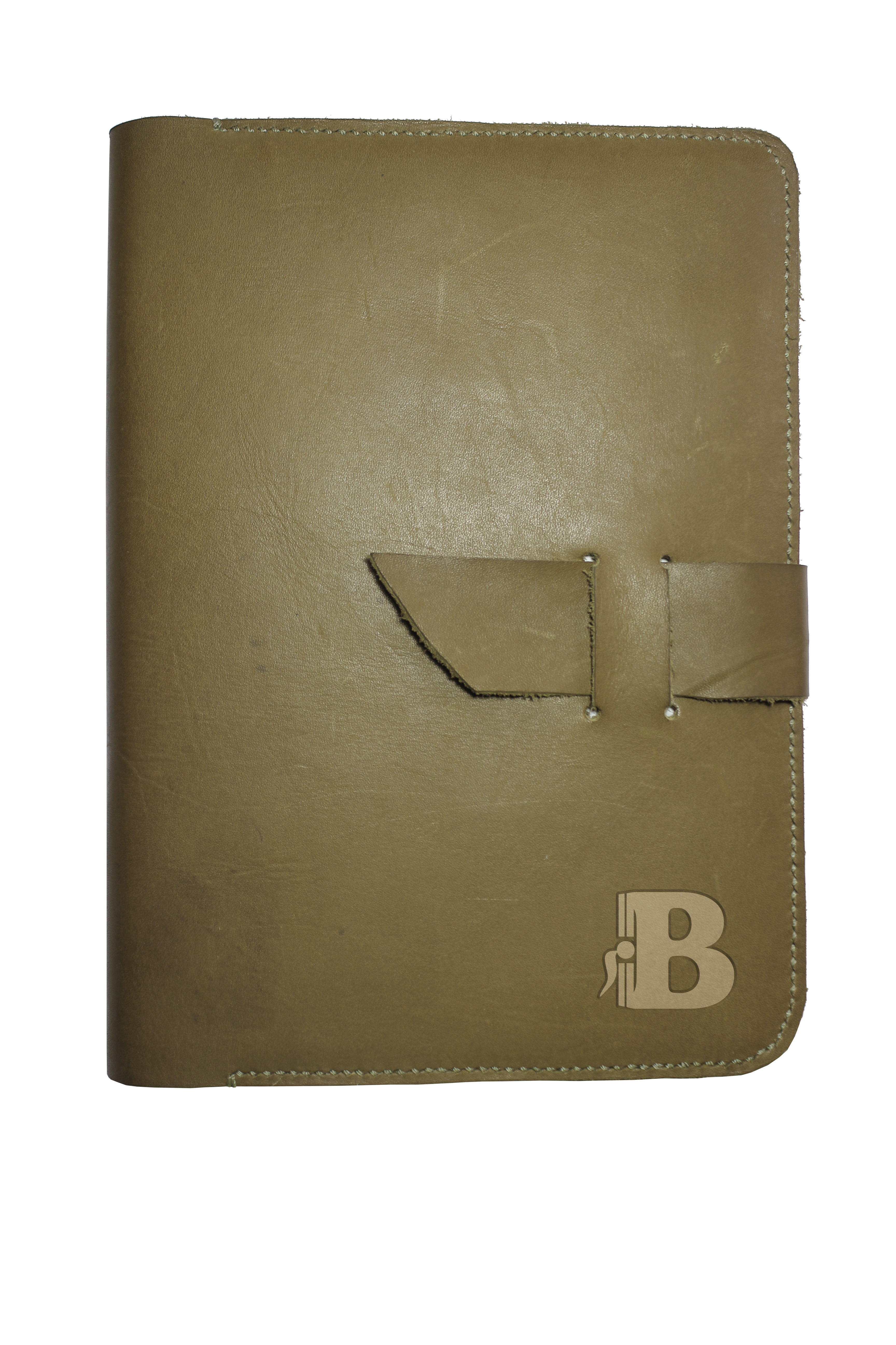 Bitácora de cuero (personalizada, color crema)