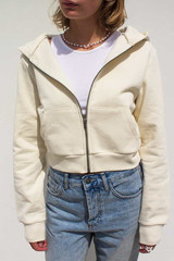 Zip-up hoodie that is available for private labelling
2022 - Konsey Textile