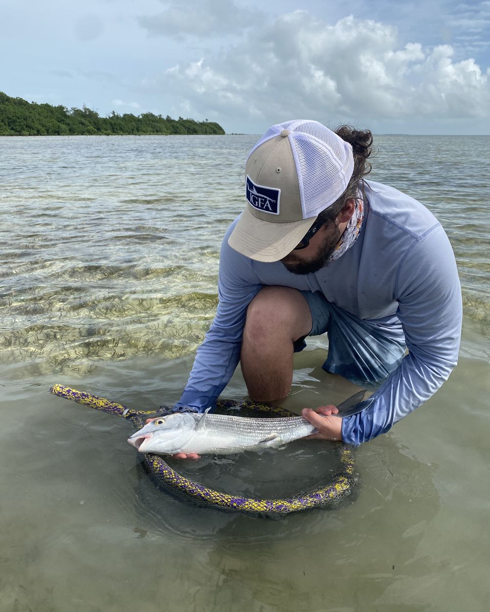 Bonefish caught on the flats