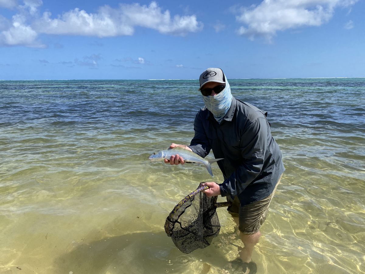 Bonefish caught near Ambergris Caye