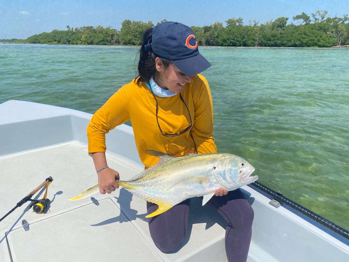 Jack crevalle caught near Caye Caulker