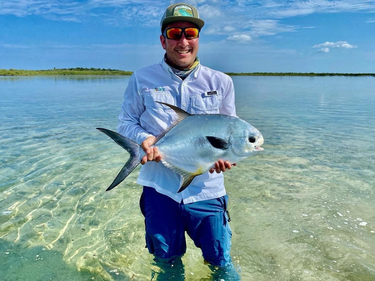 Permit caught on the northern flats