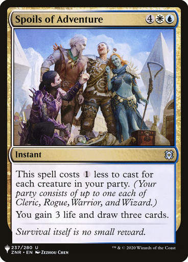 Spoils of Adventure (PLST) (ZNR-237)