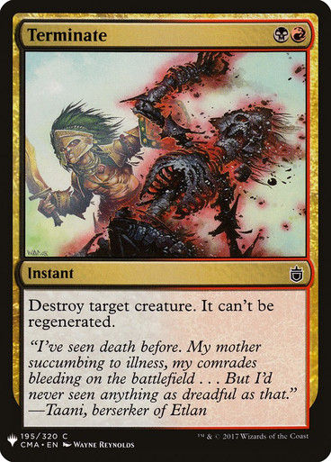 Terminate (PLST) (CMA-195)