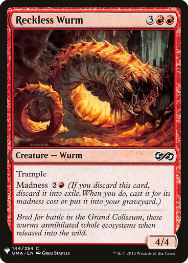 Reckless Wurm (PLST) (UMA-144)