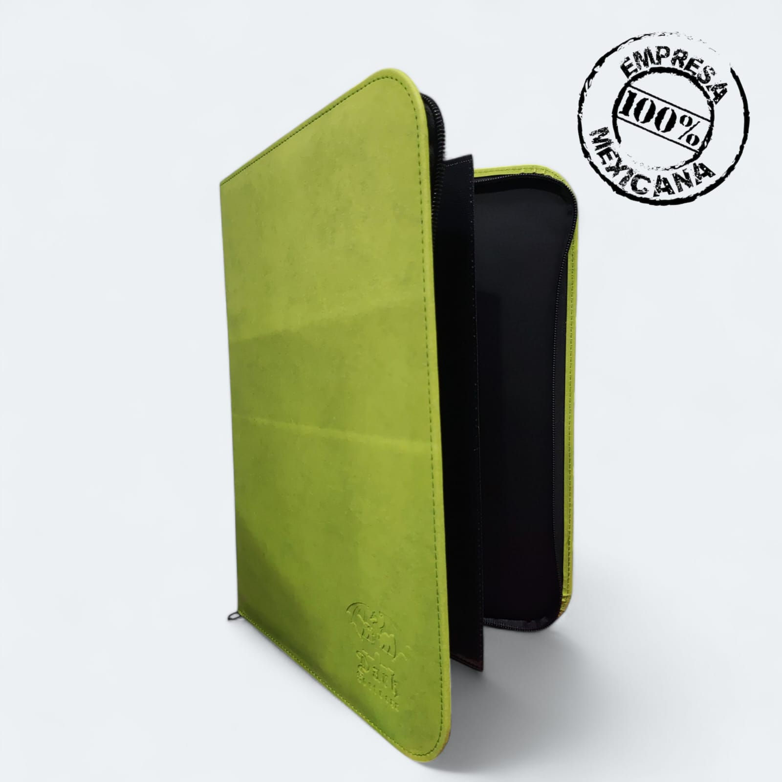 Carpeta con cierre 9 espacios por página Dark Fortress - Lime Green