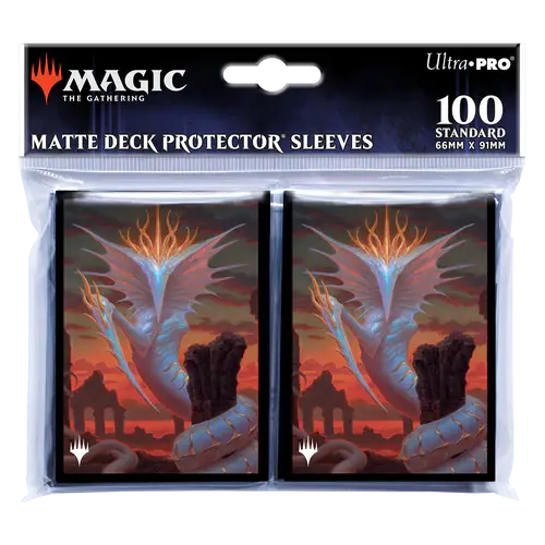 Silver Gravemother Standard Deck Protector Sleeves (100ct) for Magic: The Gather