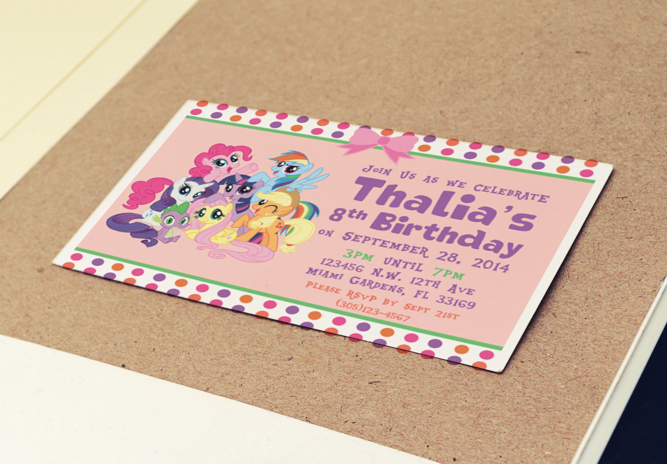 Child's Birthday Invitation