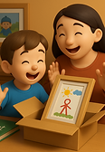作品が自宅に届く