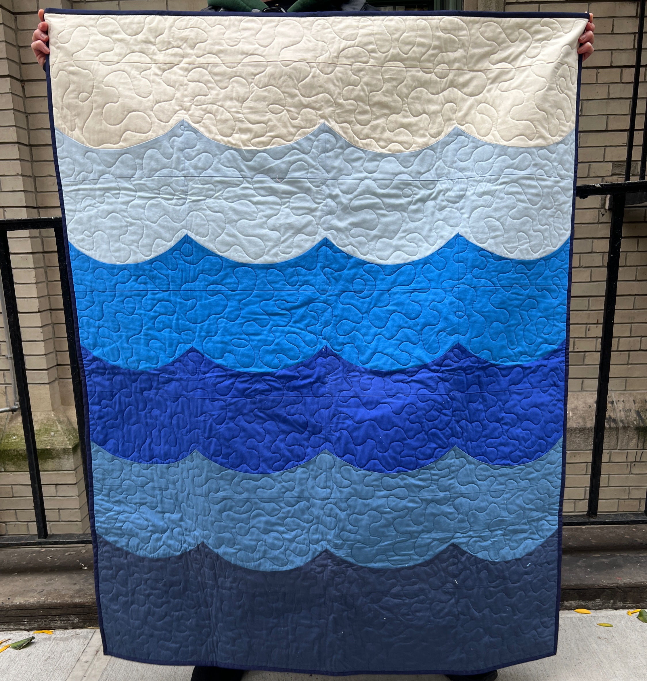 Soft Waves Baby Quilt