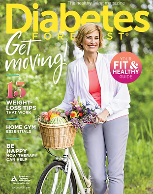 2019 July August Diabetes Forecast Cover.tiff