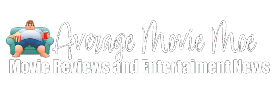 average movie moe logo with a large size man eating popcorn in a chair