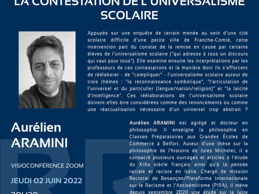 LES DILEMMES DES ENSEIGNANTS FACE À LA CONTESTATION DE L'UNIVERSALISME SCOLAIRE 