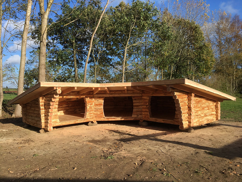 3-fløjet fuldtømmershelter