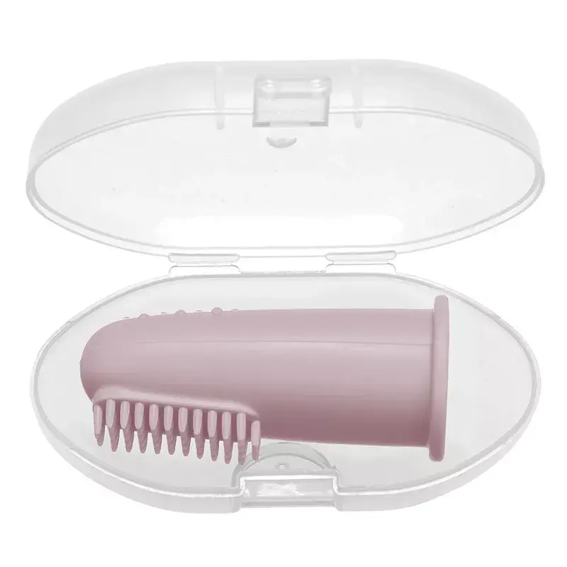 Thumbnail: Baby Soft Finger Toothbrush BPA Free Silicone Infant Tooth Teeth Clean Brush