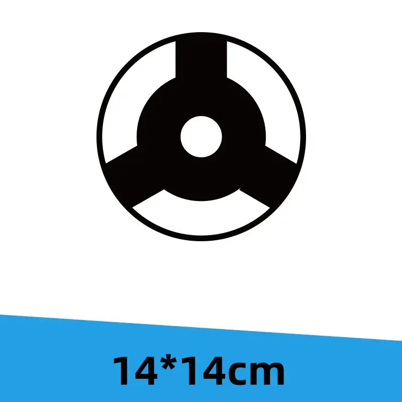 Miniatura: 1Pcs Naruto Writing Wheel Eye Car Stickers Gas Tank Cover Decoration Waterproof