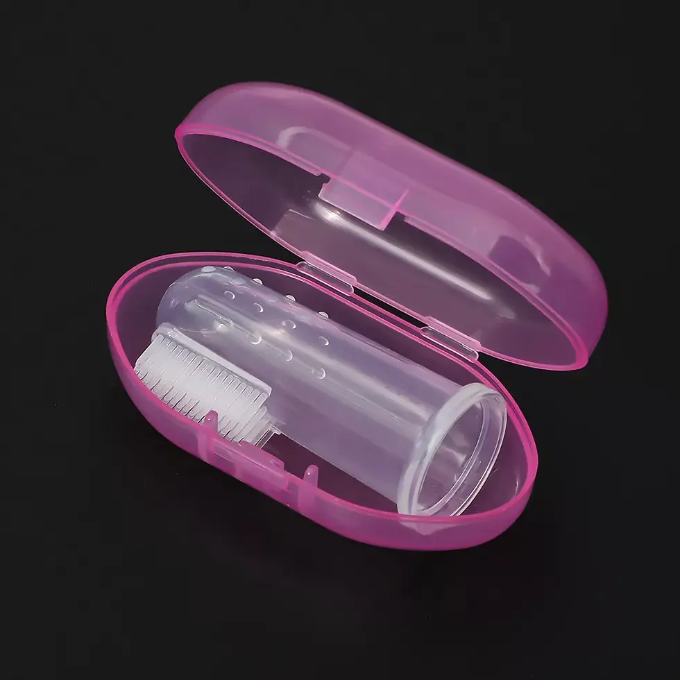 Thumbnail: Baby Soft Finger Toothbrush BPA Free Silicone Infant Tooth Teeth Clean Brush
